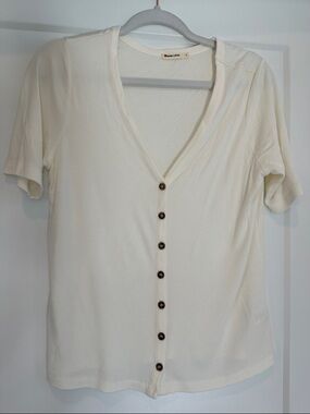 Marine Layer Lexi V-Neck Button-Up